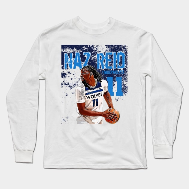 Naz reid || Timberwolves Long Sleeve T-Shirt by Aloenalone